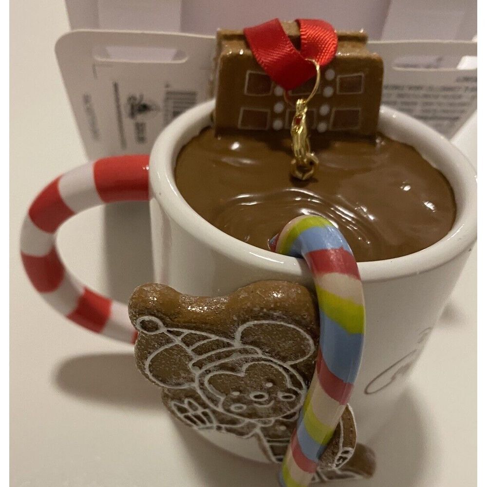 Disney Parks Ornament 2024 Hot Cocoa Mug Contemporary Mickey Christmas‎ Treats